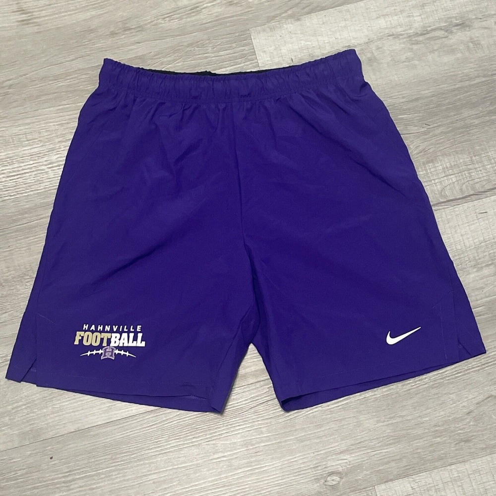 Nike Dri Fit Football Shorts‎ Purple Large Hahnville High 30x7" Tight Fit Athlet
